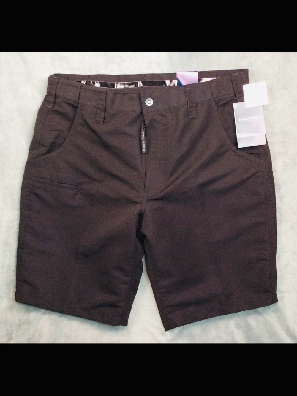 Propper Men's black Flat Front Performance Shorts